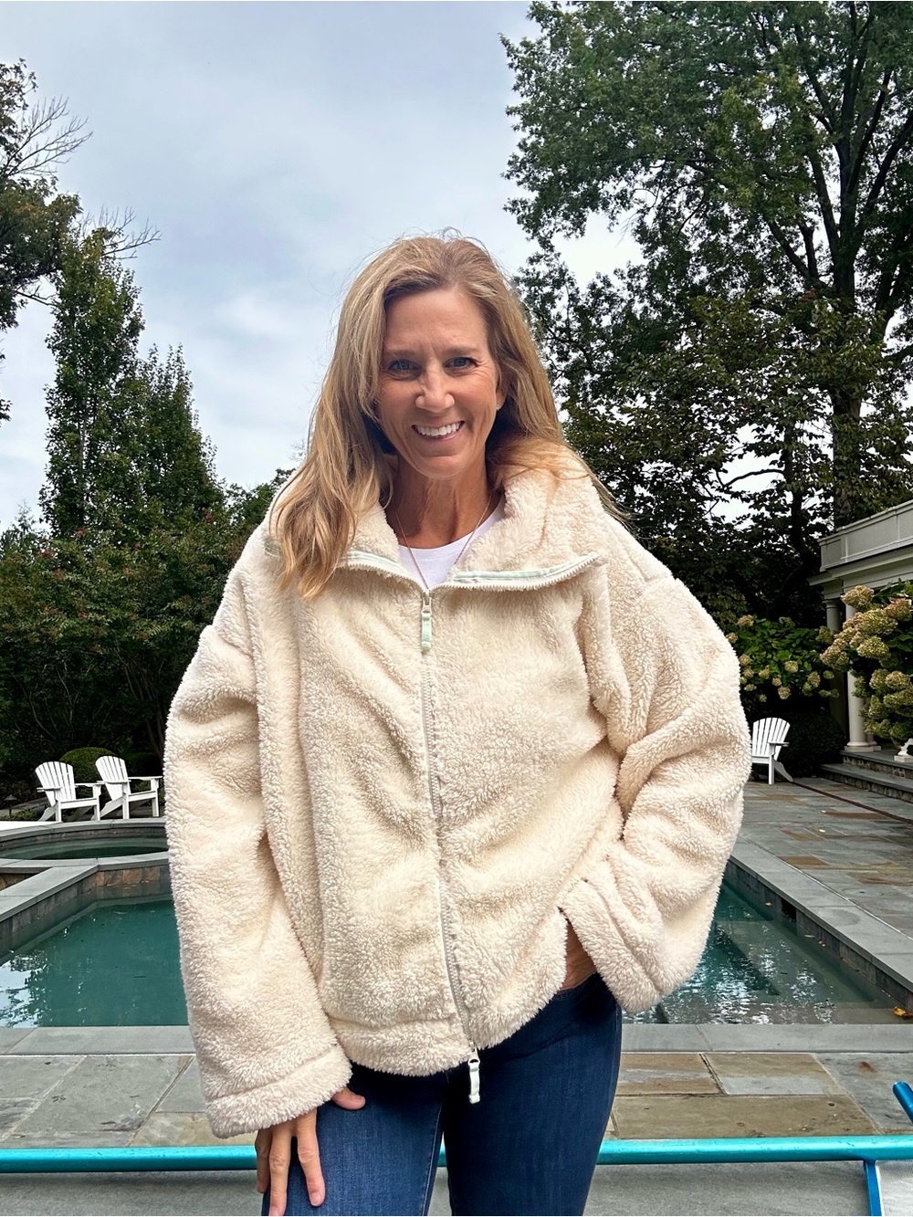 Free People Movement Dazed High Neck Sherpa Jacket